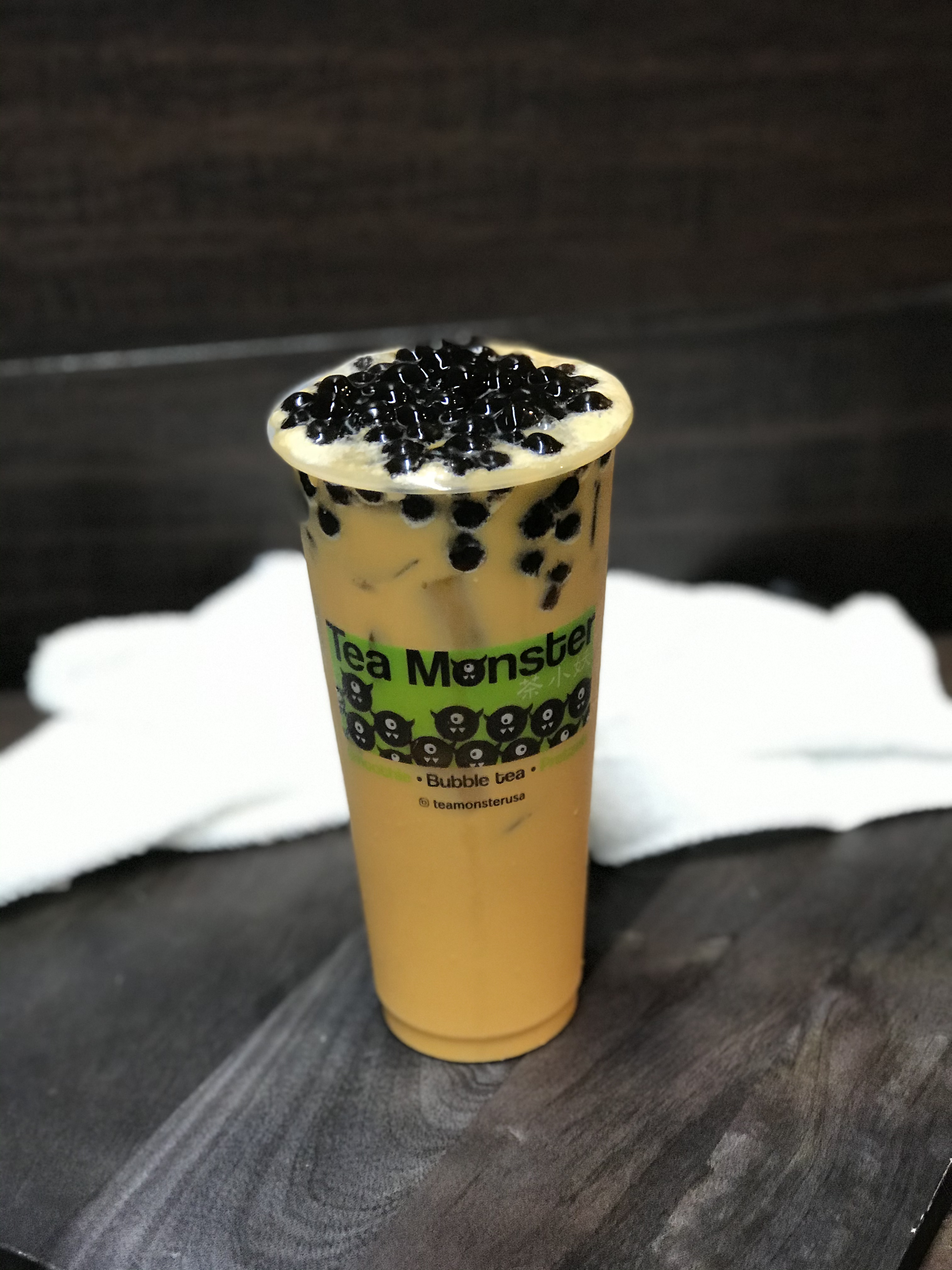 Order Thai Tea with Tapioca Boba food online from Tea Monster store, Chicago on bringmethat.com