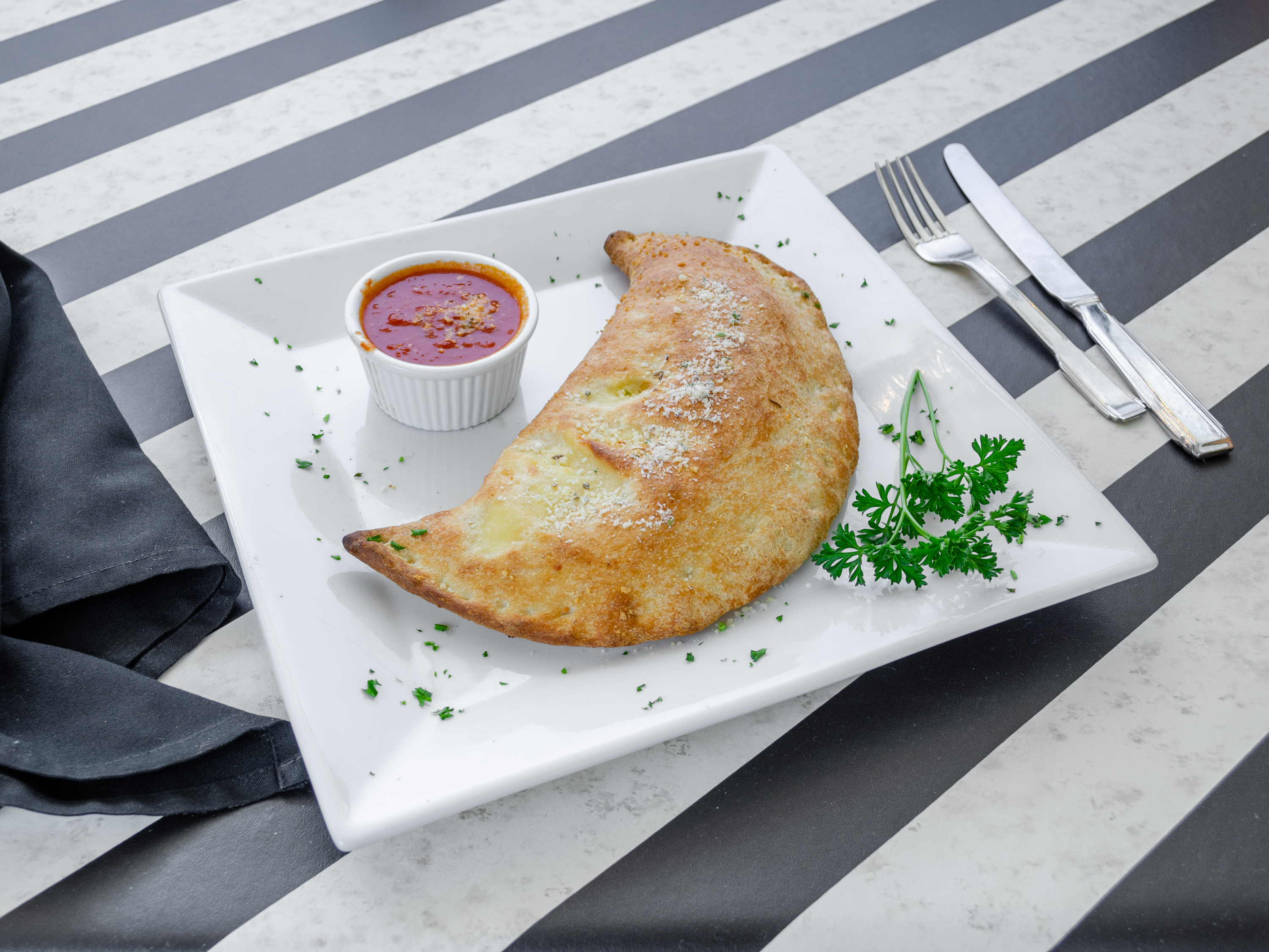 Order Ricotta and Mozzarella Calzone food online from Chris Pizza store, Clifton on bringmethat.com