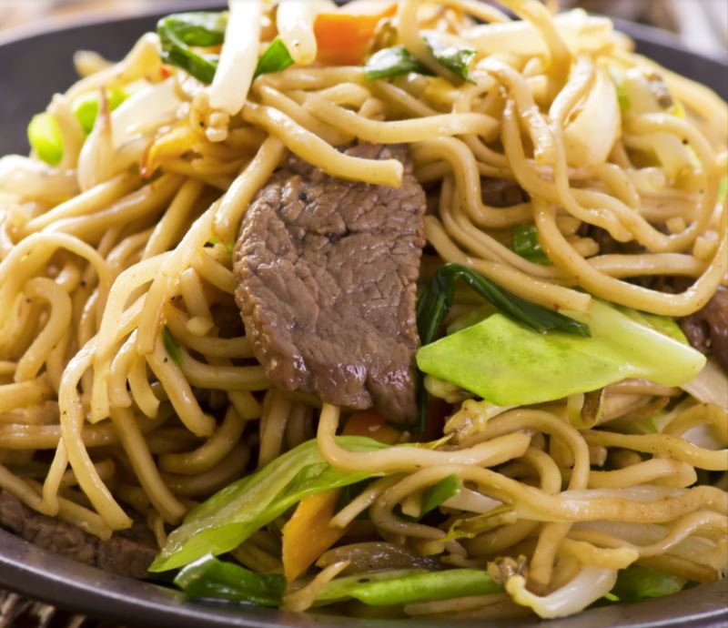 Order Beef Lo Mein food online from First Wok Chinese store, Keyport on bringmethat.com