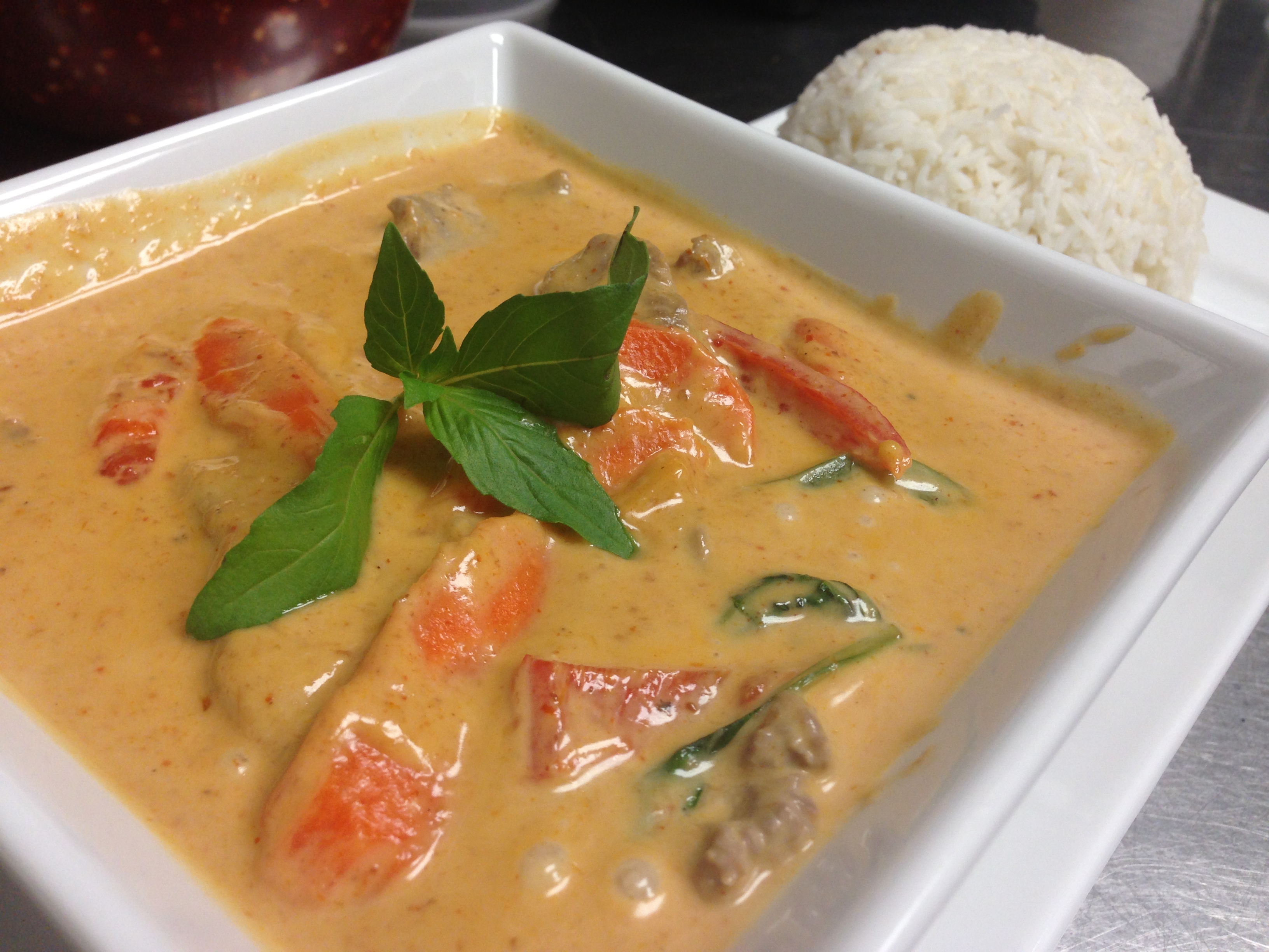 Order 27. Panang Curry food online from Aura Thai store, Long Beach on bringmethat.com