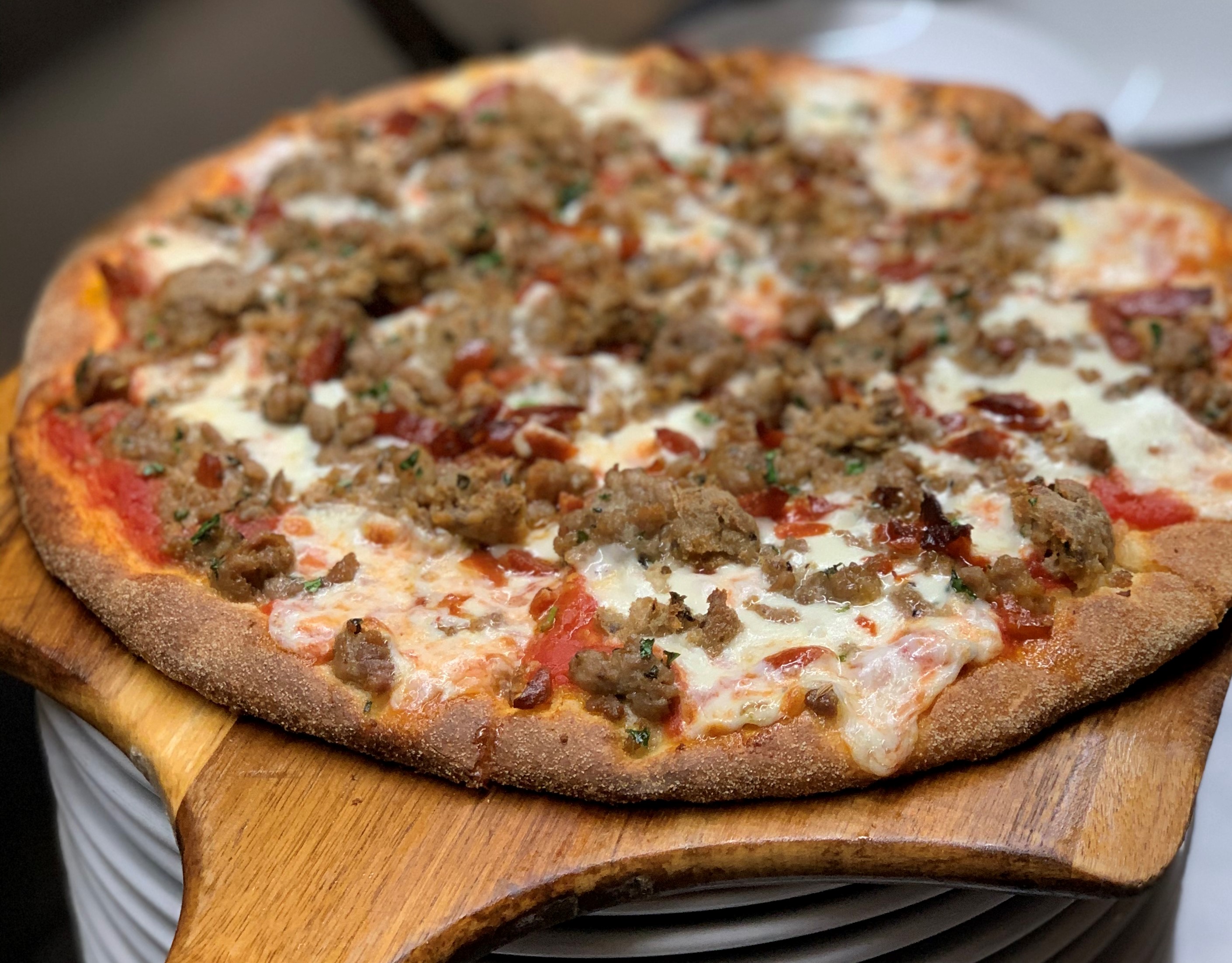 Order Meat Lover's Pizza food online from Semolina Kitchen & Bar store, Medford on bringmethat.com
