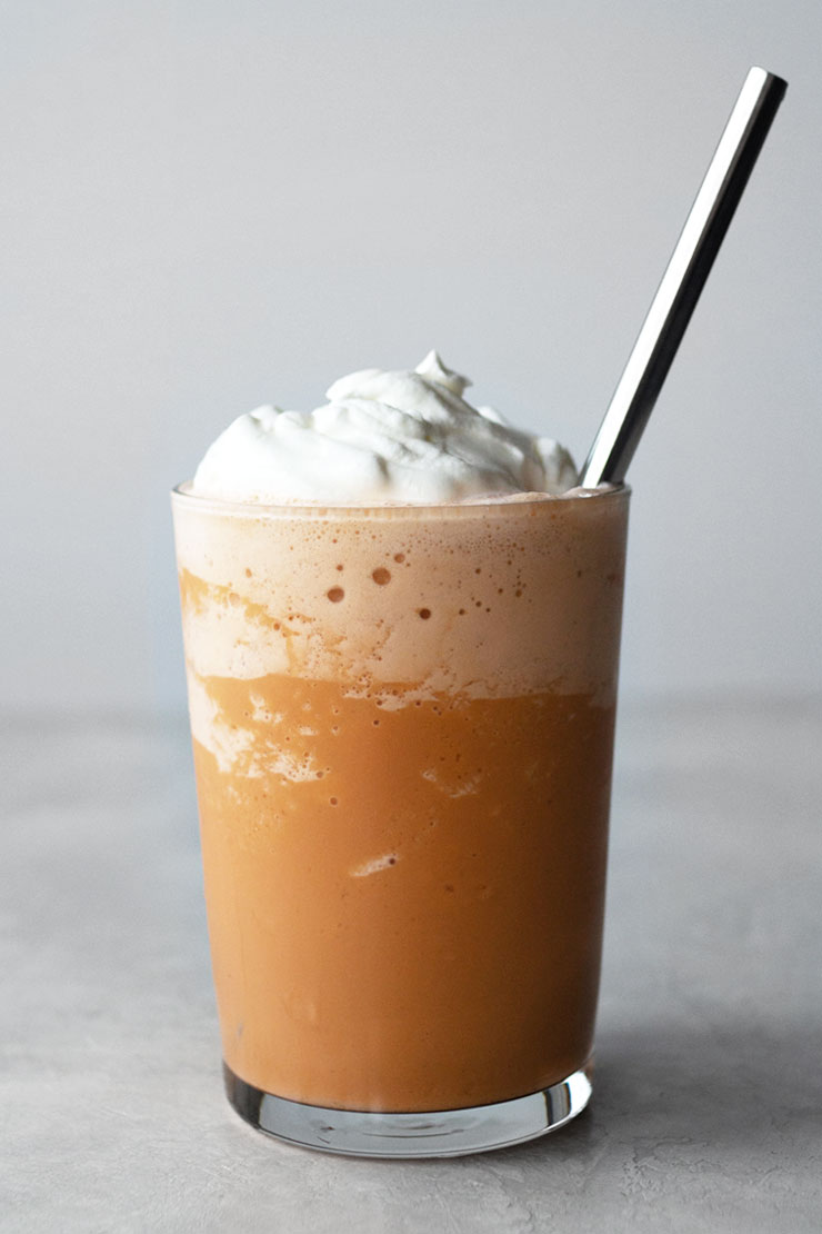 Order Thai Iced Tea Frappe food online from Street Churros store, Monterey Park on bringmethat.com