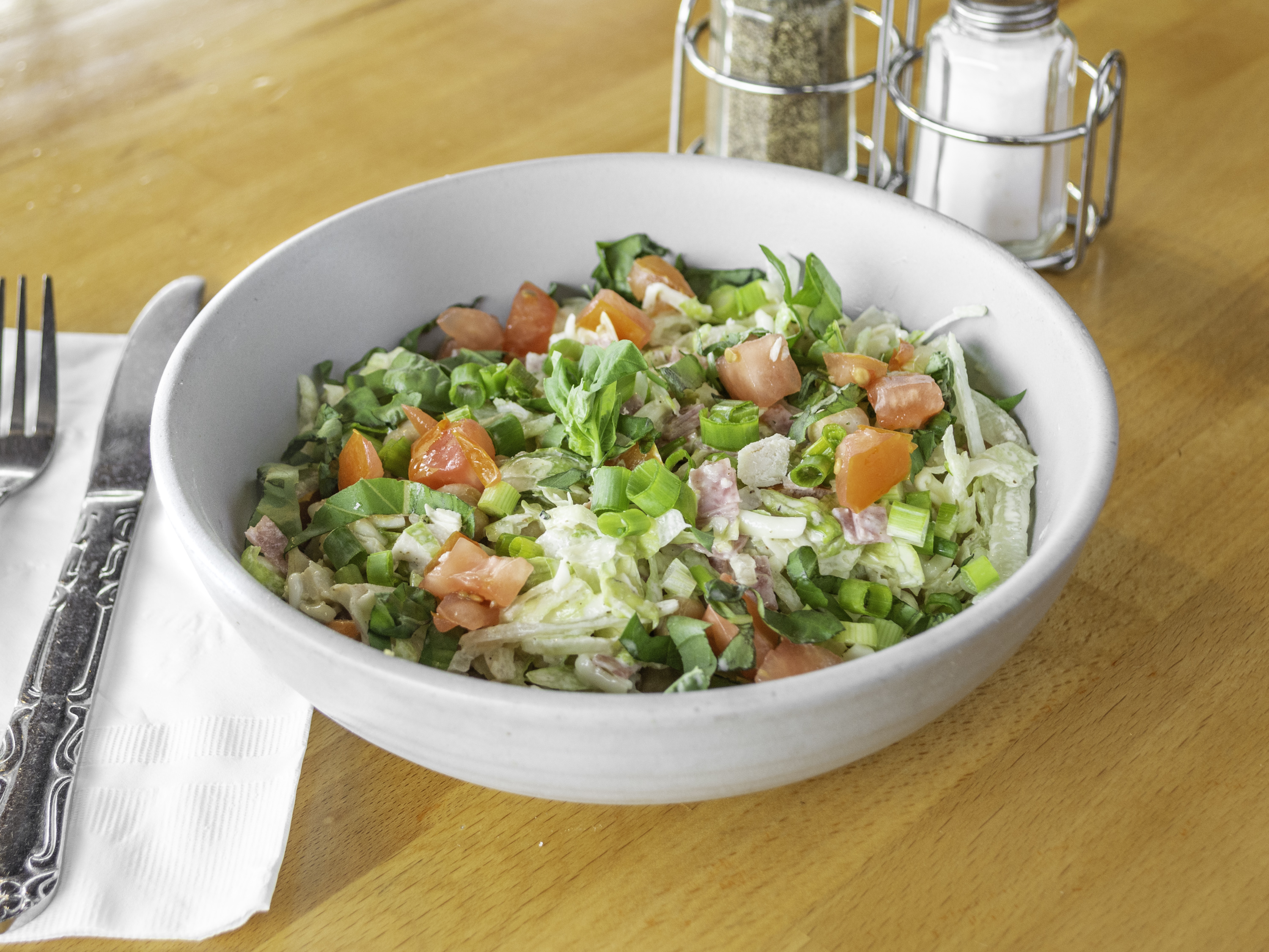 Order Romio's Famous Chopped Salad food online from Romio's Pizza store, King County on bringmethat.com