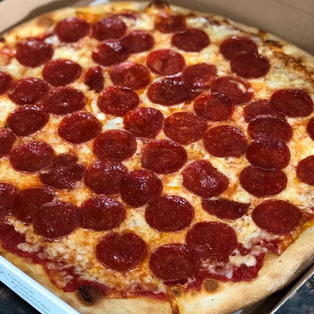 Order Pepperoni Pizza Slice - Slice food online from Cafe Amici store, South Brunswick on bringmethat.com