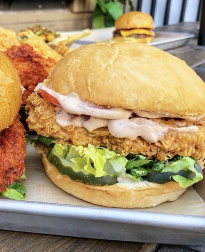 Order Crispy Chicken Sandwich food online from Flippin' Good Burgers & Shakes store, Las Vegas on bringmethat.com