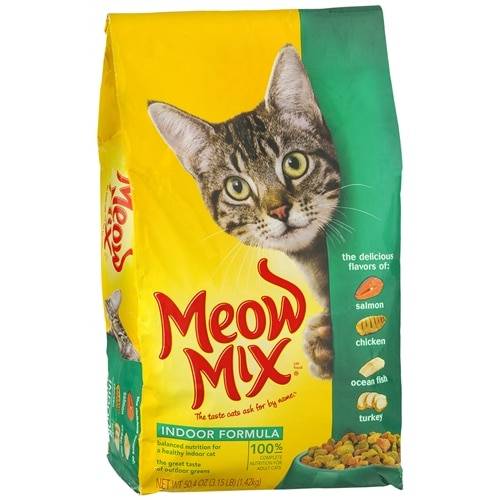 Order Meow Mix Indoor Formula Cat Food - 50.4 oz food online from Duane Reade store, New York on bringmethat.com