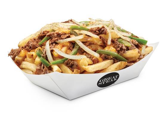 Order Philly Fries food online from Great Steak store, Evansville on bringmethat.com