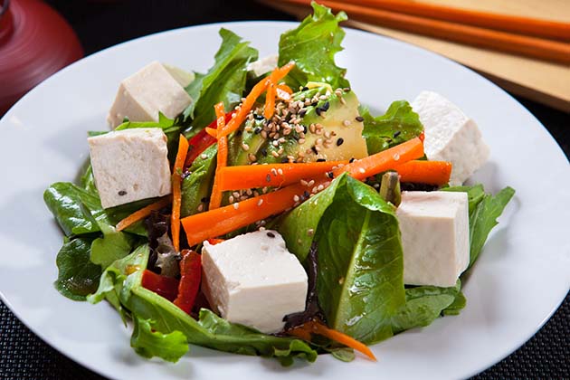 Order 8. Tofu Salad food online from Crazy Rock'n Sushi store, Irvine on bringmethat.com