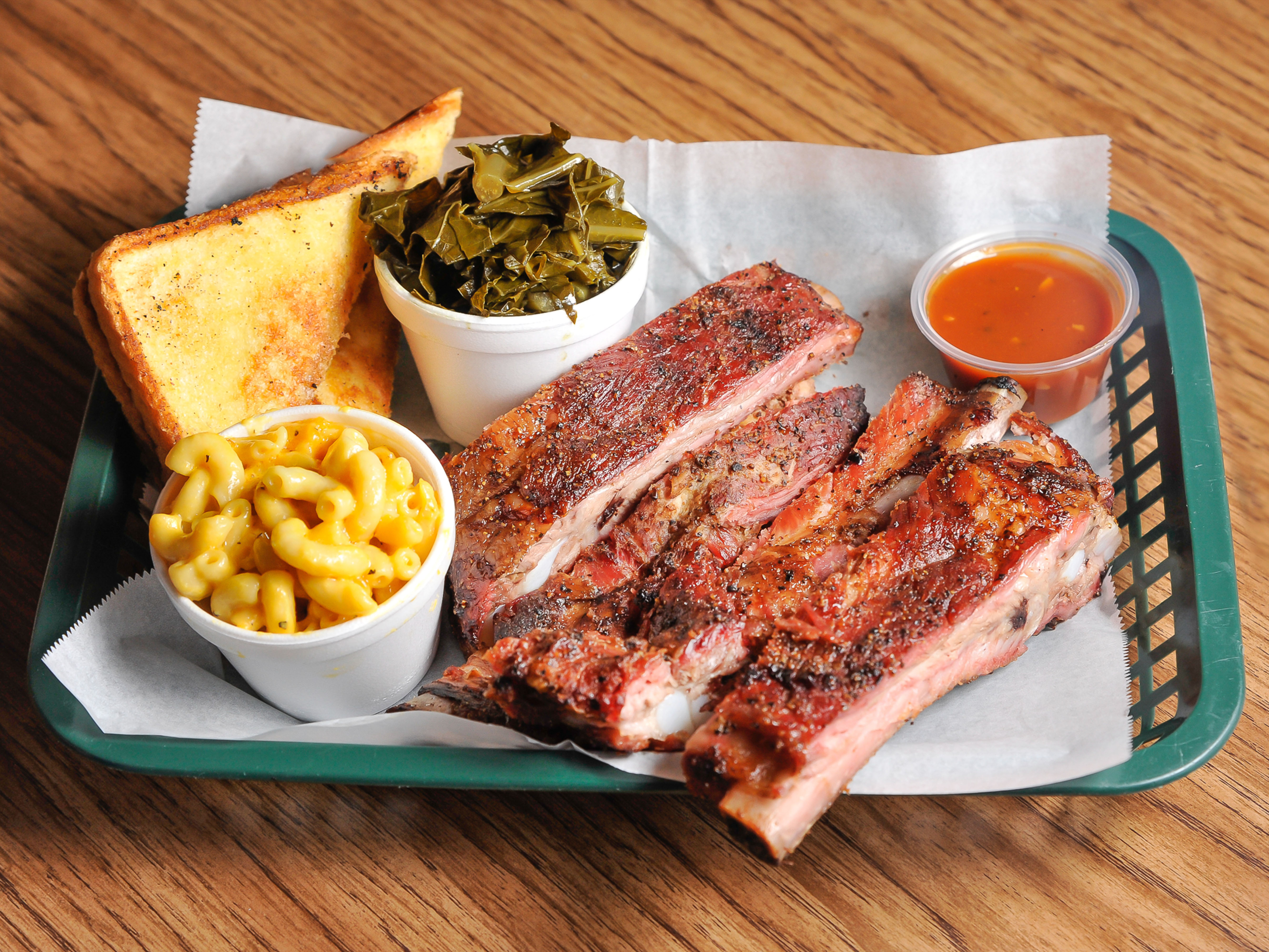 Order Famous Rib Bones Plate food online from Tookes Country Bbq store, Rex on bringmethat.com