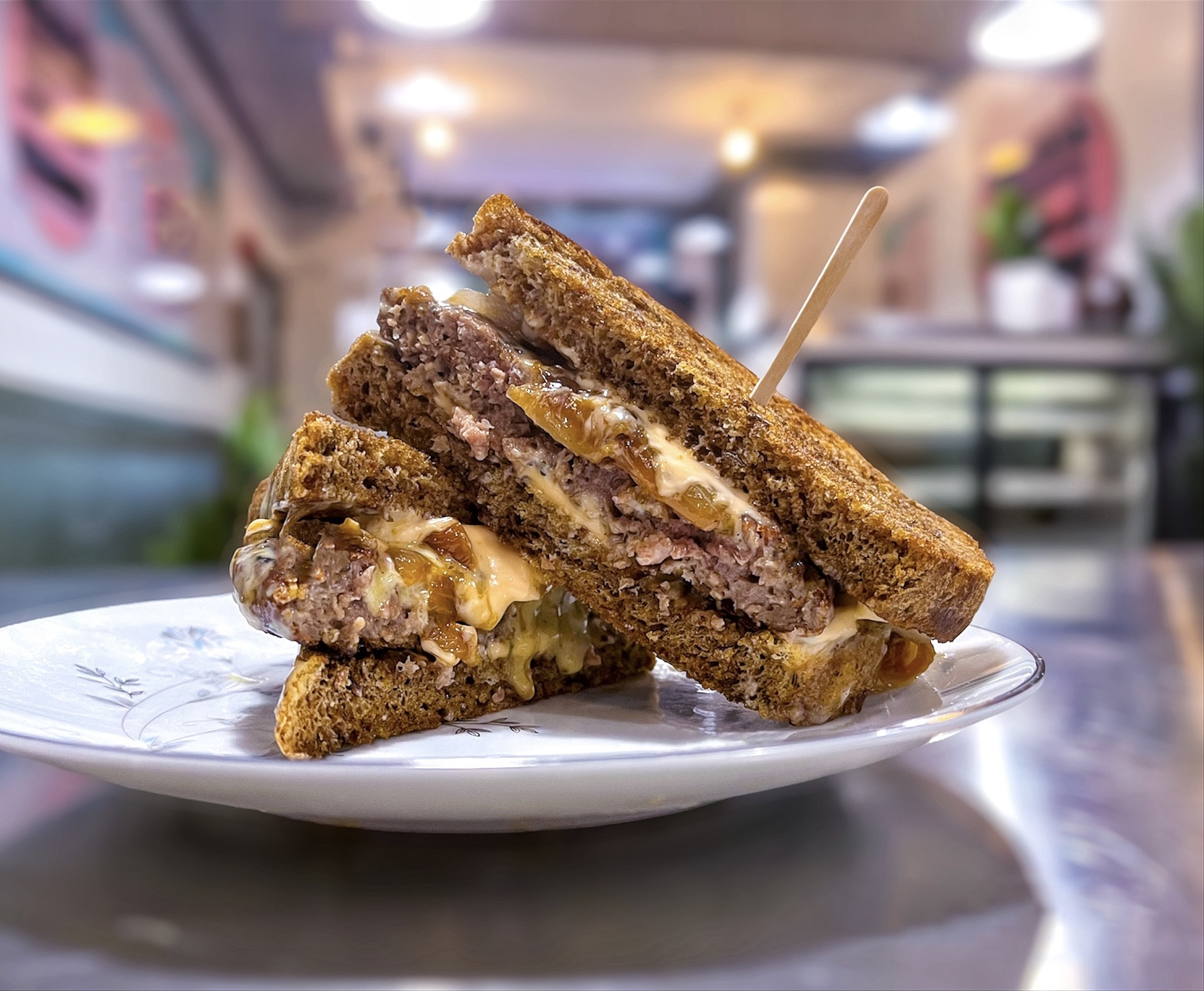 Order Patty Melt "The People's Champ" food online from Bubbie Plant Burgers store, Washington on bringmethat.com