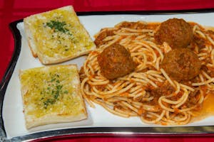 Order Spaghetti with Meatballs food online from Papa Ray's Pizza - Miriam St. store, Daly City on bringmethat.com