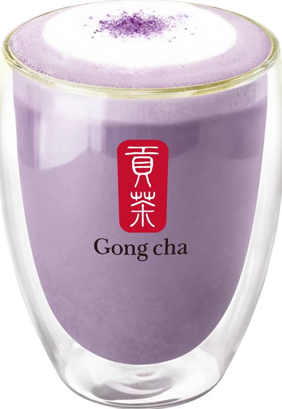 Order Purple Sweet Potato Green Tea Latte (紫薯鮮奶綠) food online from Gong Cha & Fuji Teriyaki store, Silver Spring on bringmethat.com