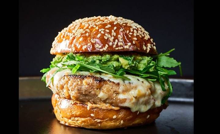Order HERITAGE TURKEY BURGER food online from Tokyo Hot Chicken By Mina store, San Francisco on bringmethat.com