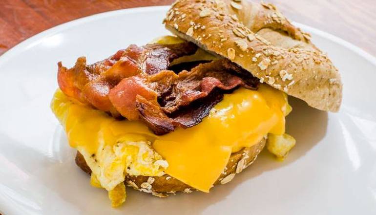 Order 2 Eggs, Crispy Bacon and Cheese food online from Tompkins Square Bagels store, New York on bringmethat.com