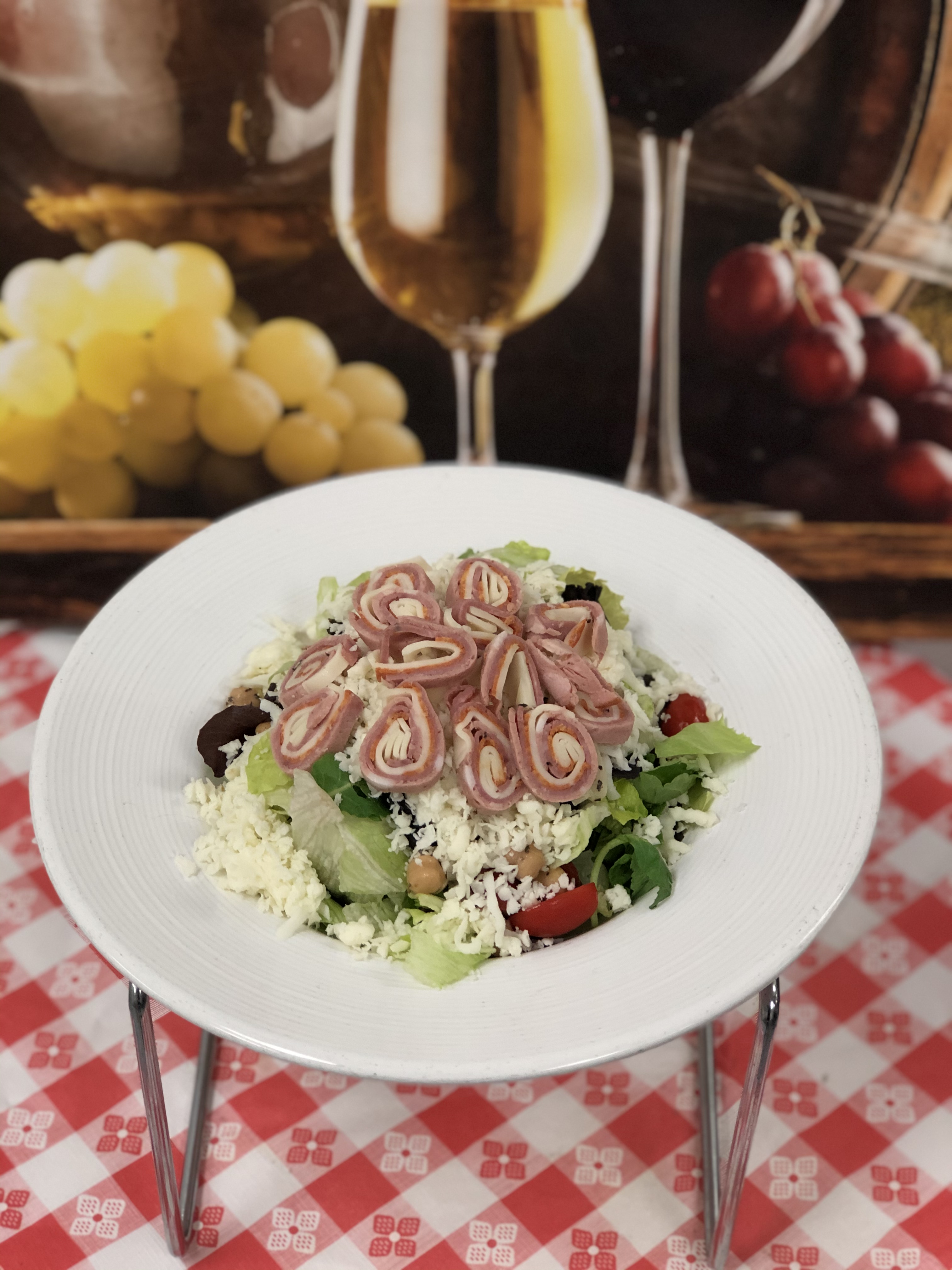 Order Antipasto Salad food online from Pizzeria Bambinos store, Cathedral City on bringmethat.com
