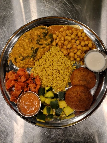 Order Chickpea Cutlet Plate (GF) food online from The Sudra store, Portland on bringmethat.com