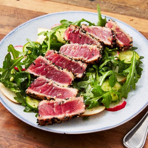 Order Tuna (seared) food online from Radhika's Kitchen store, Naperville on bringmethat.com