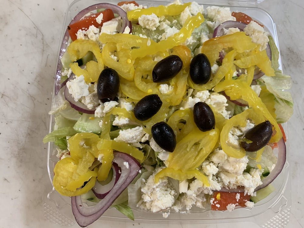 Order Greek Salad - Salad food online from Big Belly store, Pulaski on bringmethat.com