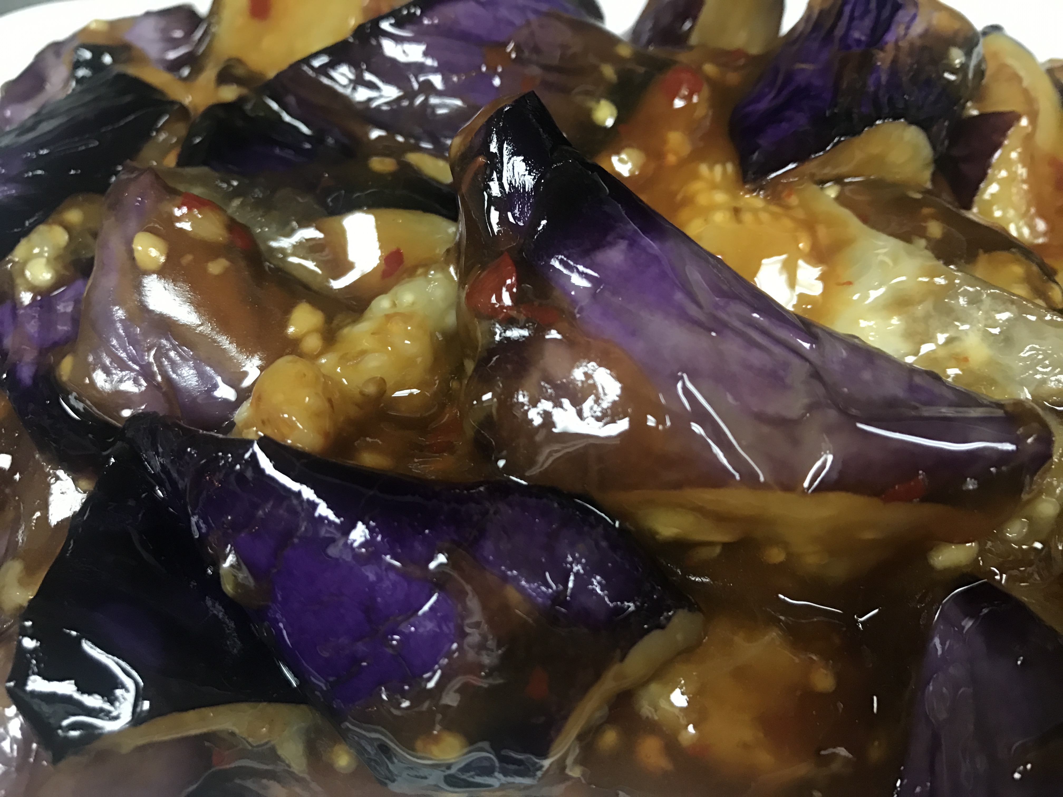 Order V35. Eggplant with Garlic Sauce food online from Empress Garden store, Philadelphia on bringmethat.com