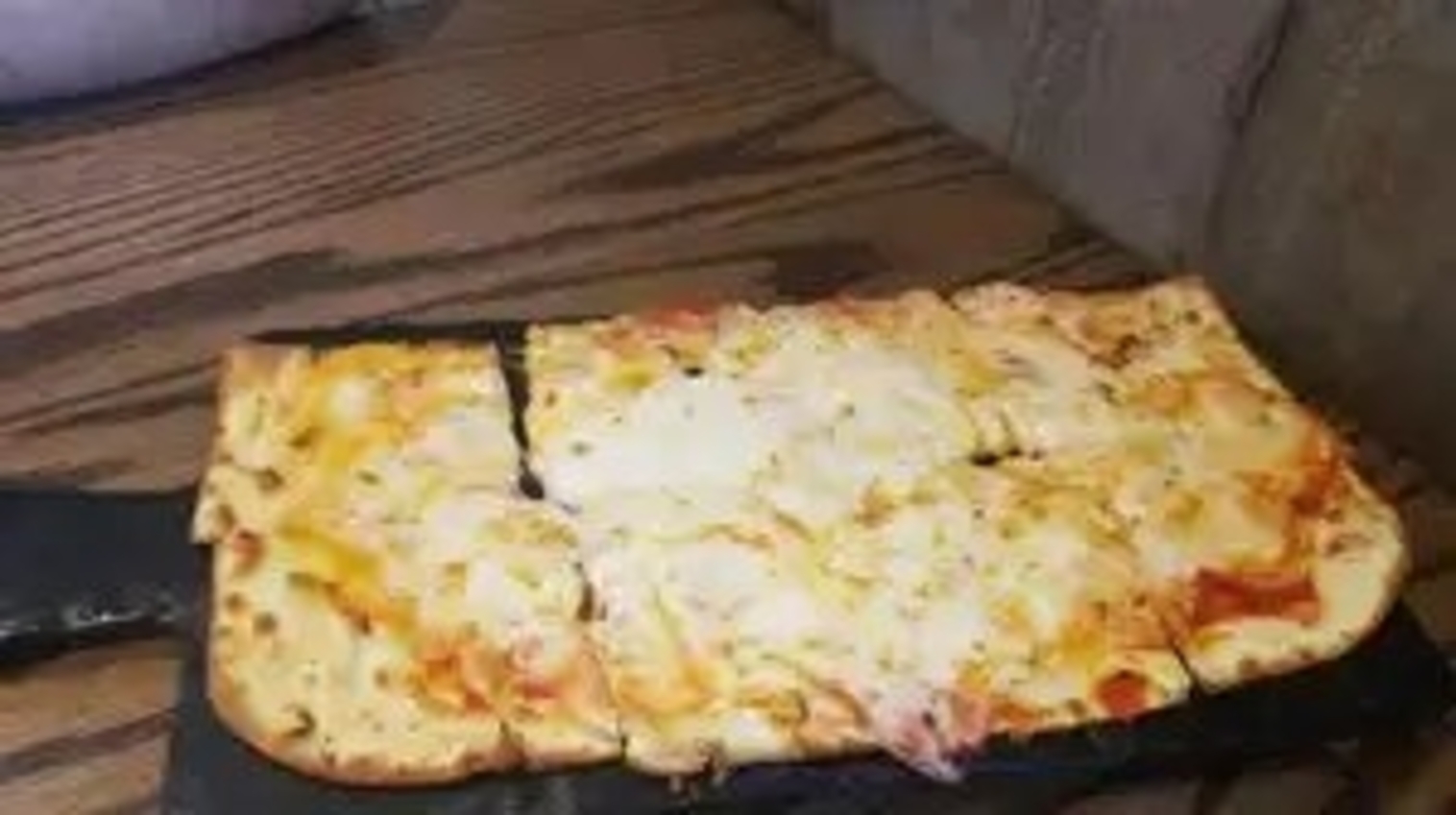 Order Five Cheese Flatbread food online from The Brass Tap store, Vineland on bringmethat.com
