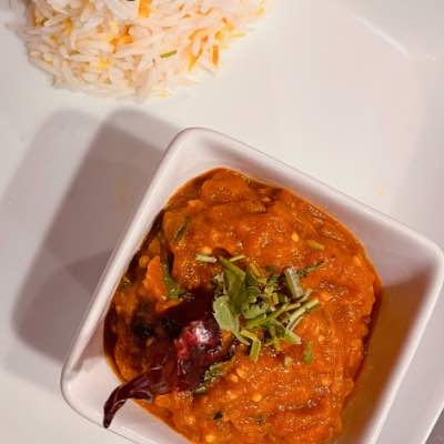 Order BAINGAN BHARTA (46) food online from Kabob & Curry store, Providence on bringmethat.com