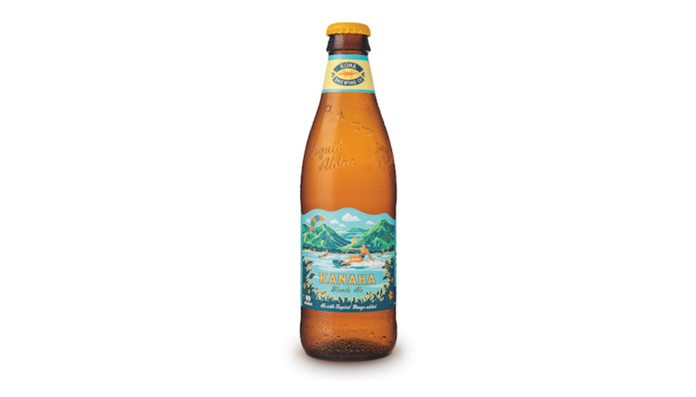 Order Kona Brewing Co. Light Blonde Ale, 6 Pack 12oz Bottle food online from House Of Cigar & Liquor store, Redondo Beach on bringmethat.com