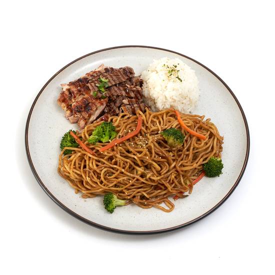 Order Chicken & Beef Yakisoba food online from Yogis Grill store, Tempe on bringmethat.com
