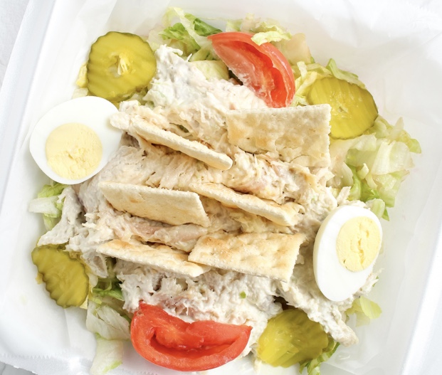 Order Chicken Salad Platter food online from The Roasting Oven store, Fort Mill on bringmethat.com