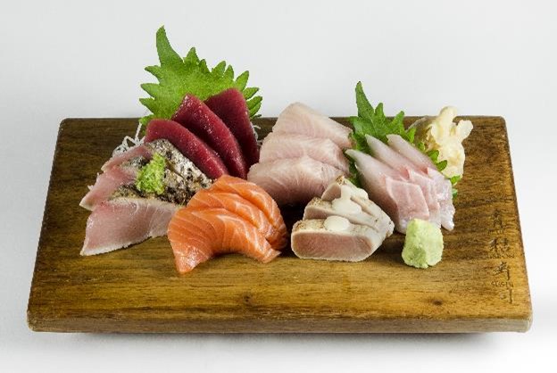 Order Sashimi Deluxe Platter food online from Blue Ribbon Sushi Izakaya store, New York on bringmethat.com