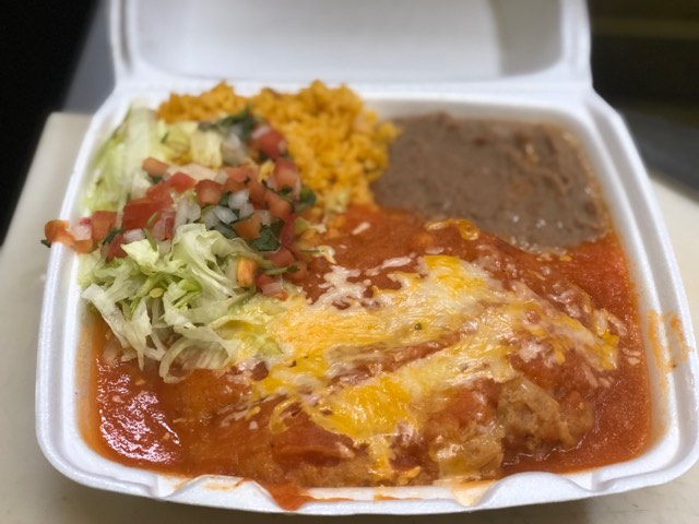 Order Chile Relleno Plate food online from Latino Meat Market store, Escondido on bringmethat.com