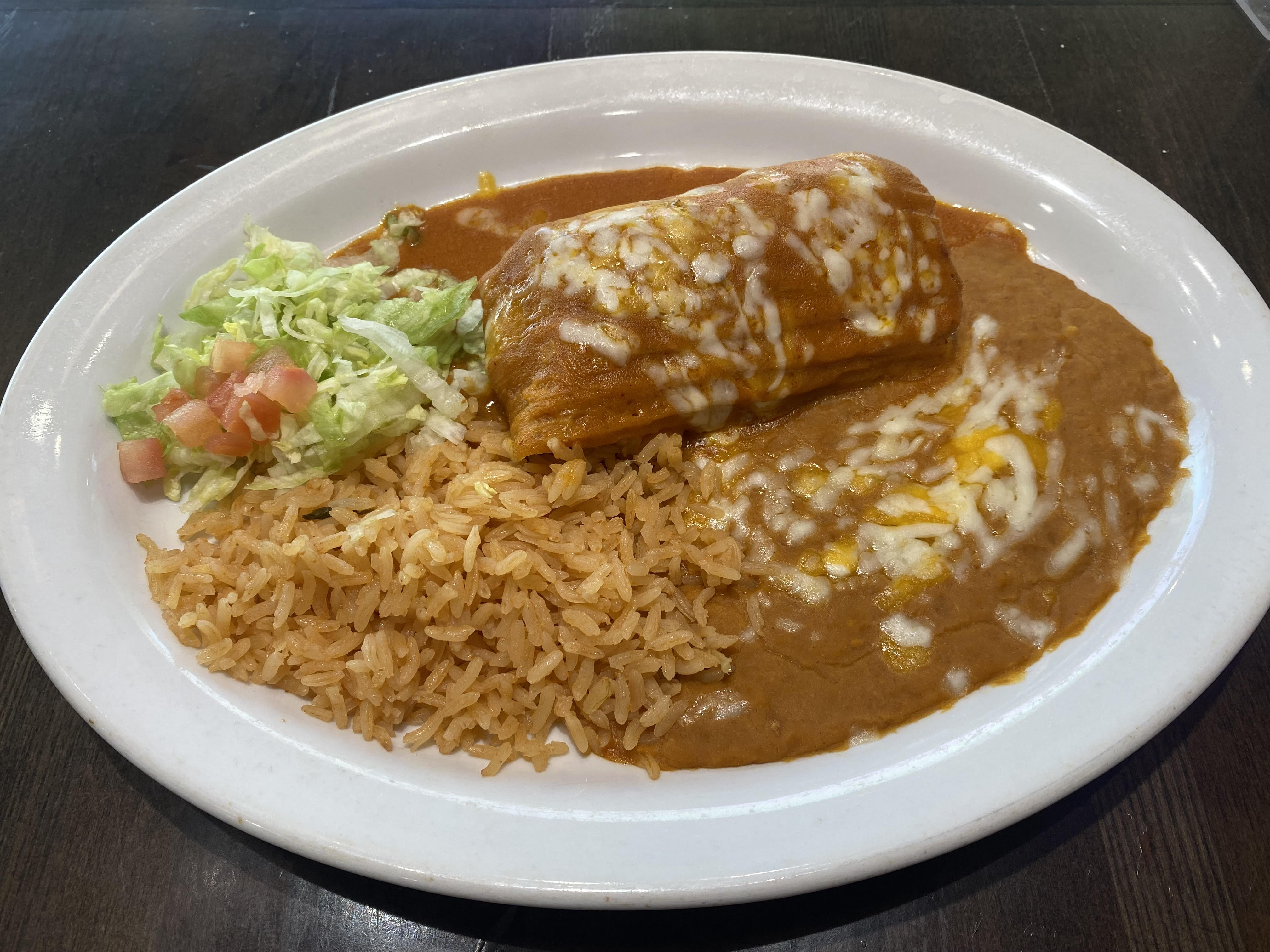 Order Tamale Enchilada Style food online from Don Juan Mexican Grill store, Glendale on bringmethat.com