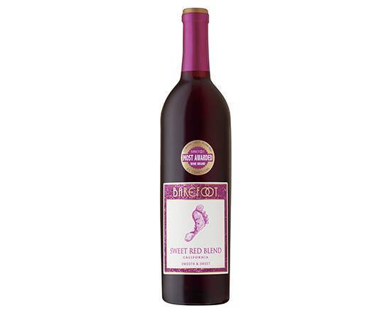 Order Barefoot Cellars Sweet Red Blend, 750mL red wine (10.5% ABV) food online from Signal Liquor store, Signal Hill on bringmethat.com