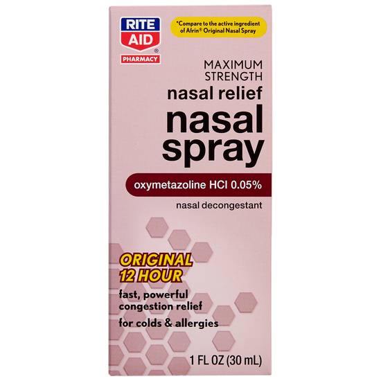 Order Rite Aid Maximum Strength Nasal Relief Nasal Spray (1 oz) food online from Rite Aid store, NORTH CHILI on bringmethat.com