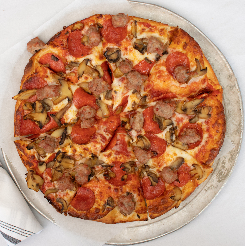 Order 12" Large Pizza food online from Emidio & Sons store, Akron on bringmethat.com
