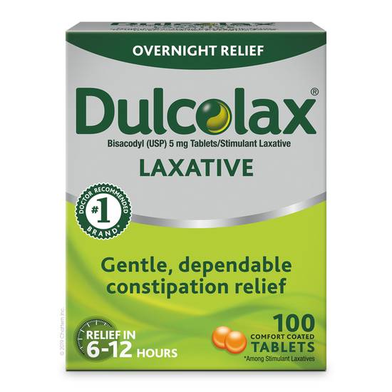 Order Dulcolax Laxative Comfort Coated Tablets 5 mg (100 ct) food online from Rite Aid store, Mckinleyville on bringmethat.com