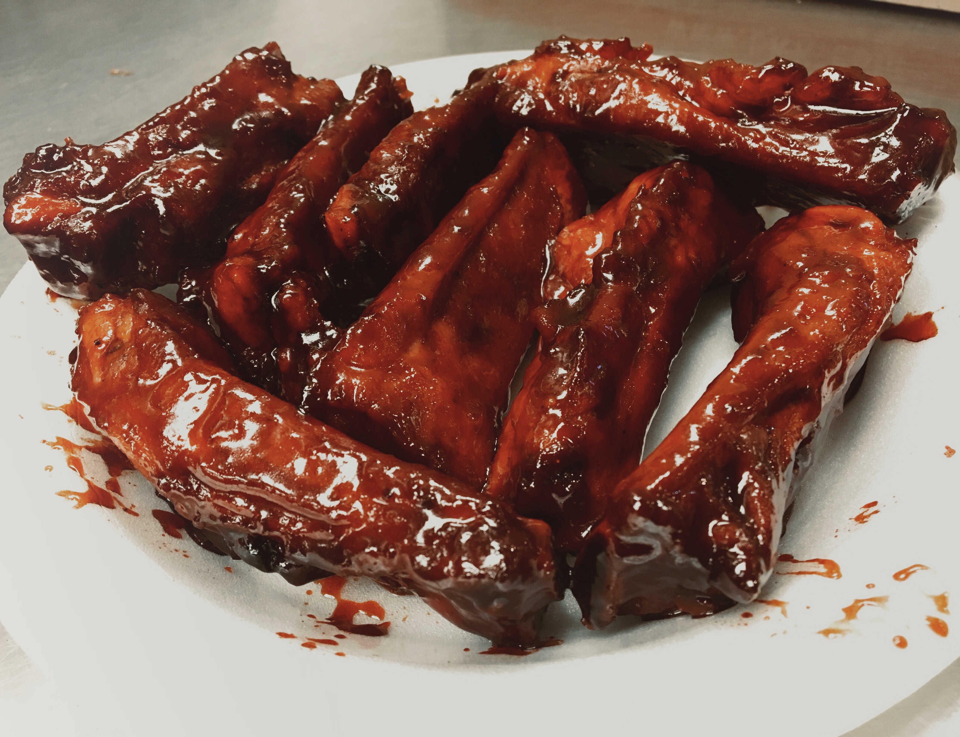 Order BBQ Spare Ribs(8) food online from China A Go Go (Losee) store, North Las Vegas on bringmethat.com