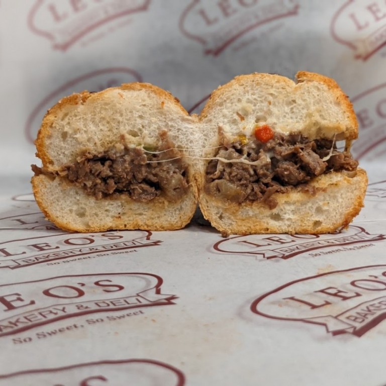 Order Philly Cheesesteak (Hot Sub) food online from Leo Bakery & Deli store, East Rochester on bringmethat.com