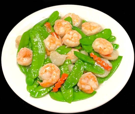 Order Shrimp Snow Peas food online from Soul of China store, La Quinta on bringmethat.com