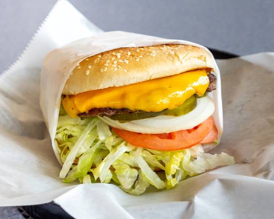 Order Cheddar Cheese Burger food online from Bobs Giant Burgers store, Pleasanton on bringmethat.com
