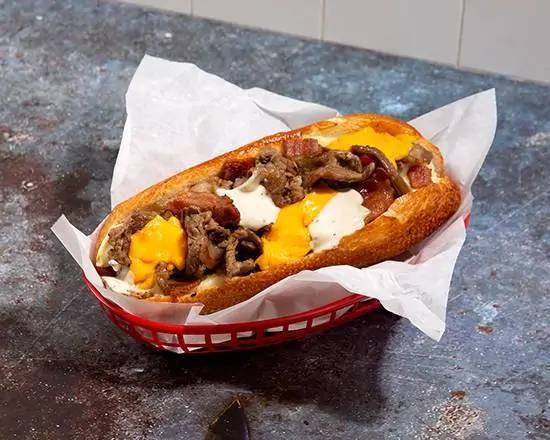 Order Bacon and Ranch Cheese Steak Sandwich food online from Yum Yum Soup store, Nashville on bringmethat.com