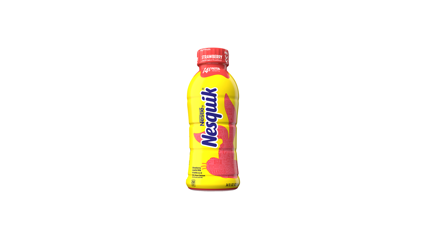 Order Nesquik Strawberry Milk 14oz food online from Extra Mile 3022 store, Lincoln on bringmethat.com