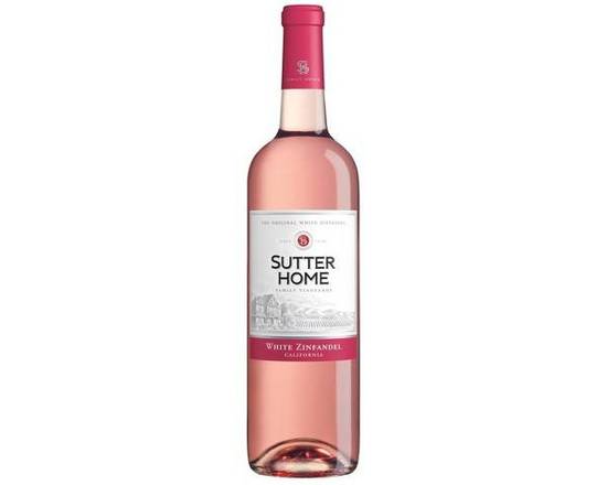 Order Sutter Home White Zinfandel, 750mL wine (9.8% ABV) food online from Pit Stop Liquor Mart store, El Monte on bringmethat.com