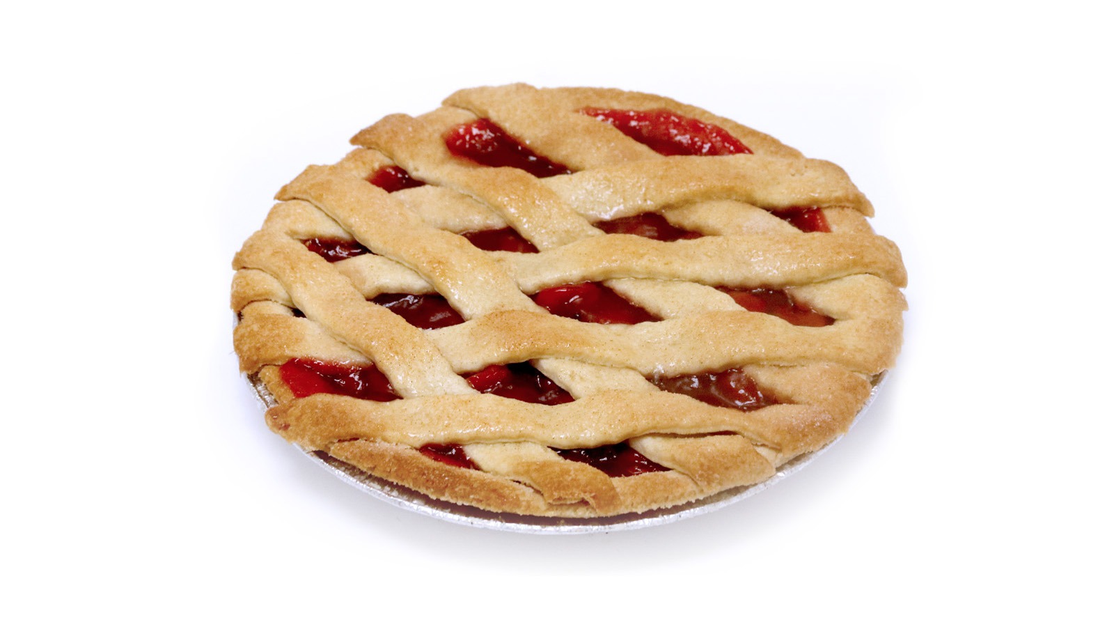 Order Cherry Lattice Pie - 8" food online from Lucky California store, San Francisco on bringmethat.com