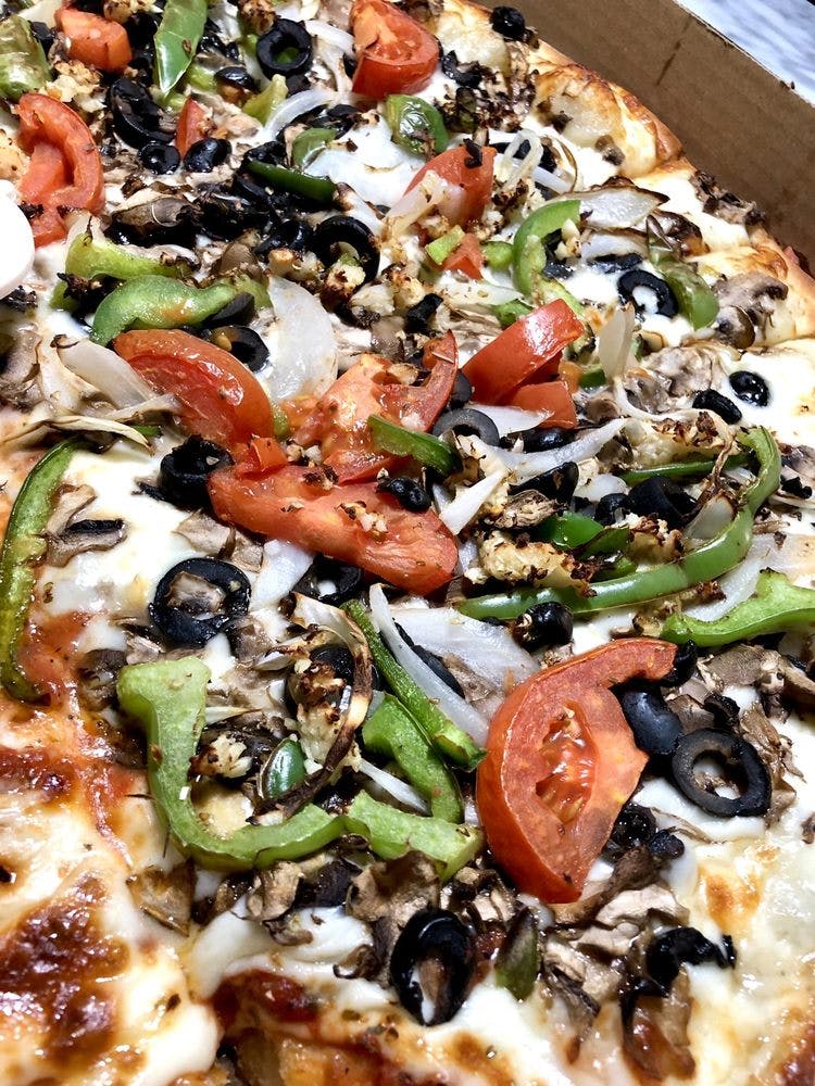 Order C. Vegetarian Special Pizza - Small 12'' food online from Bambino store, Concord on bringmethat.com
