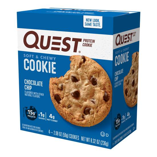 Order Quest Chocolate Chip Protein Cookie, 4 CT food online from Cvs store, WESTON on bringmethat.com