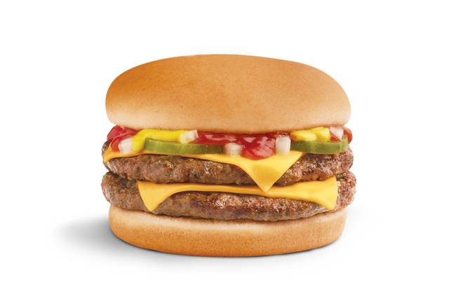 Order Double Cheeseburger food online from Wienerschnitzel store, Champaign on bringmethat.com