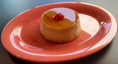 Order Flan food online from Cocina Mexican Express store, Las Cruces on bringmethat.com