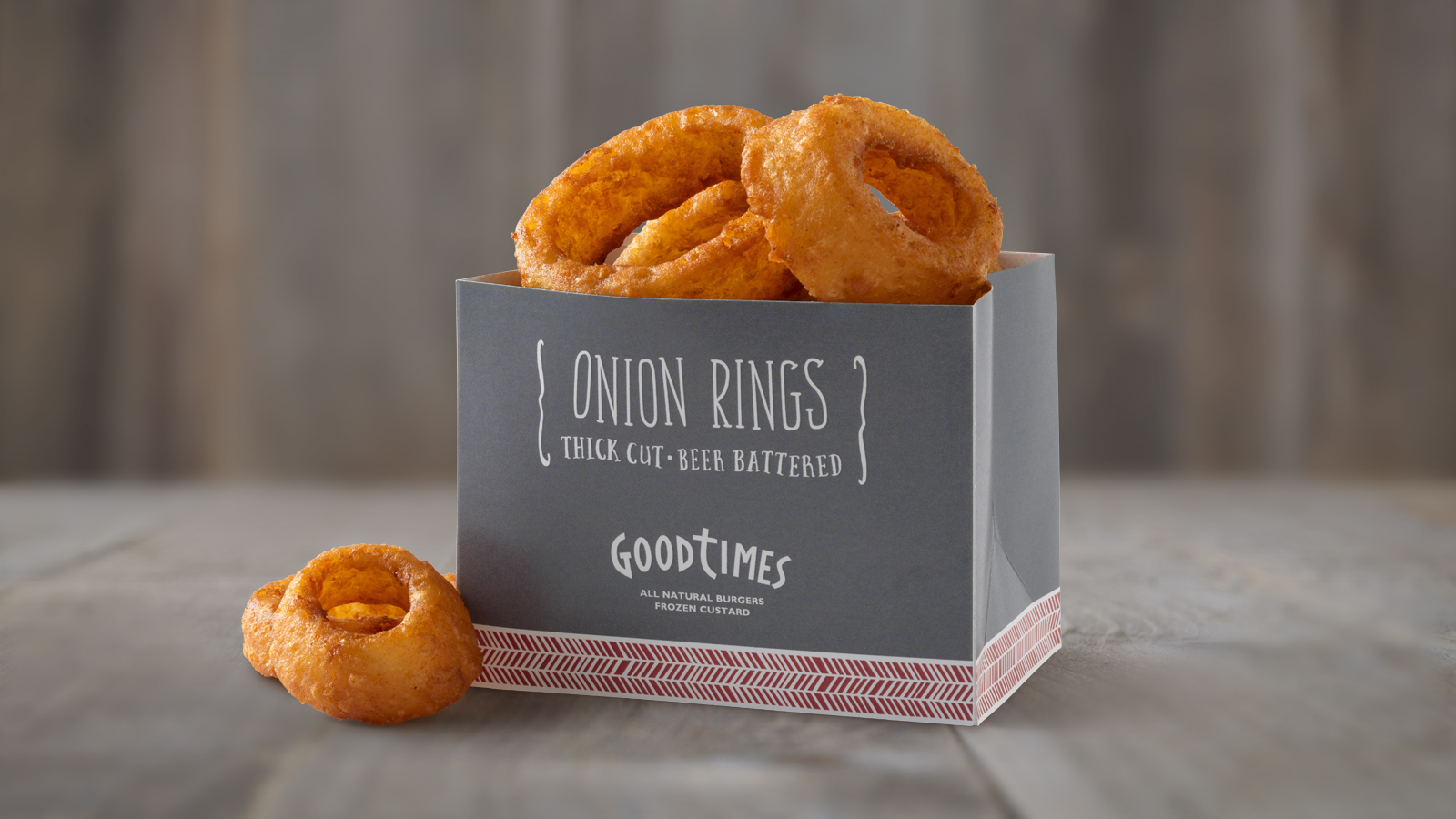 Order Beer Battered Onion Rings food online from Good Times Burgers & Frozen Custard #106 store, Greenwood Village on bringmethat.com