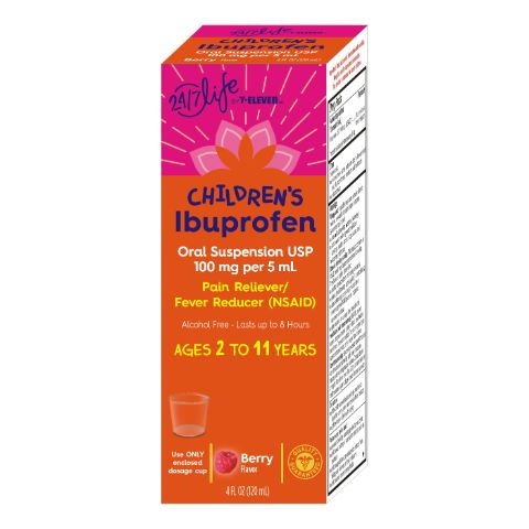 Order 24/7Life Children's Ibuprofen Berry Suspension 4oz food online from 7-Eleven store, Charlotte on bringmethat.com