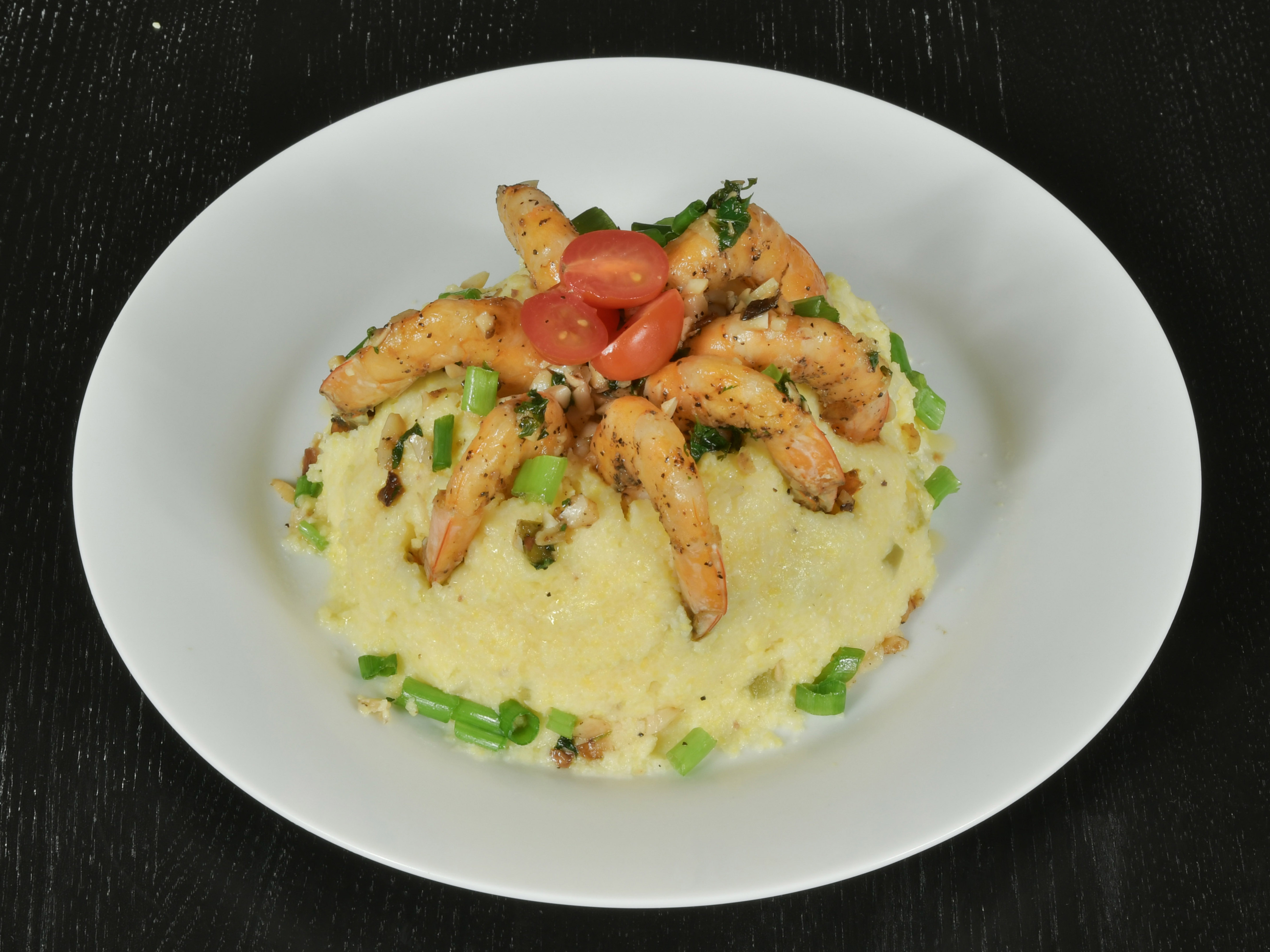 Order Prawns and Cheesy Polenta food online from Organic Meals To Go store, Albany on bringmethat.com